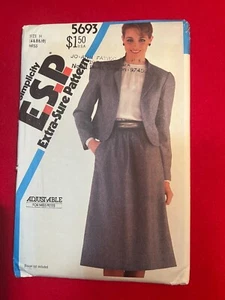 Simplicity 5693, Cut to Size 10, Complete, Misses' Skirt, Jacket, - Imagen 1 de 2