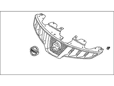 NISSAN 62312-38E00 GRILLE ASSY-RADIATOR NEW OEM MAXIMA 1986-88 - Image 1 of 1