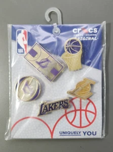 Charms scarpe New York Knicks NBA Crocs Jibbitz originali confezione da 5 metallizzati RARI DA TROVARE - Foto 1 di 3