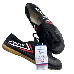 Feiyue Unisex 39 Black Kung Fu Karate Wushu Martial Arts Lace Up Sports Sneakers - Picture 1 of 20