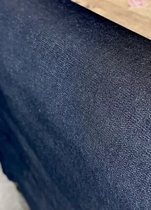 10 YARDS USA MADE DEEP INDIGO DENIM 10 ozs RING SPUN 100% COTTON FABRIC 68" WIDE - Picture 1 of 6