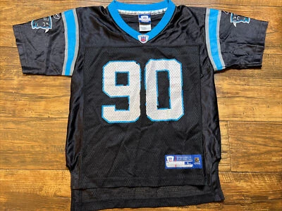 Camiseta NFL Equipment Rebook Onfield Julius Peppers, Panthers tamanho juvenil grande - Imagem 1 de 4