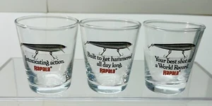 Rapala Fishing Lure Shot Glasses - Set of 3 - Picture 1 of 5