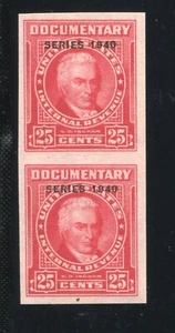 R296a Revenue Series of 1940 Imperf Pair of 2 Stamps with PSE Cert BZ1926 - Picture 1 of 2