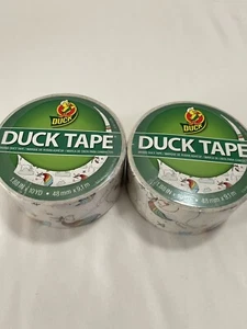 2 Whimsical Unicorns Duck brand Duct Tape 1.88" x 10 yard Roll Lot - Picture 1 of 5