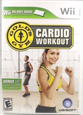 Nintendo Wii Golds Gym Cardio Workout Video Game Complete W Manual Tested 2009 - Image 1 of 4
