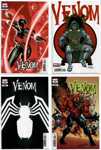 Venom #23 CAFU SPOILER Perez Trade HOMAGE Insignia Trade Variant SET Lot 2023 Cover