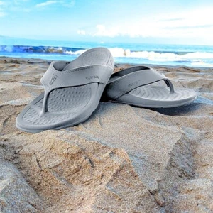 Nuusol Cascade Damen-Flip-Flops "Made in America" schiefergrau 7 kostenloser Versand - Bild 1 von 4