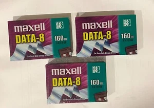 Los Von 3 Datenpatronen MAXELL DATA-8 160M Original Neu 3.5/7.0GB - Bild 1 von 1