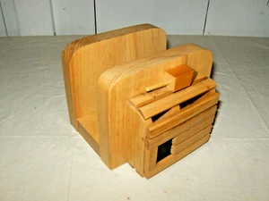 Wood Lobster Trap/Buoy Napkin Holder Handmade by inmate of Maine State Prison - Picture 1 of 5