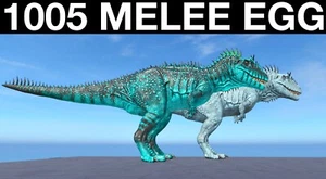 TOP STATS 1005 Melee Carcha Egg Ark Survival Ascended PVE ASA Carcharo - Picture 1 of 5
