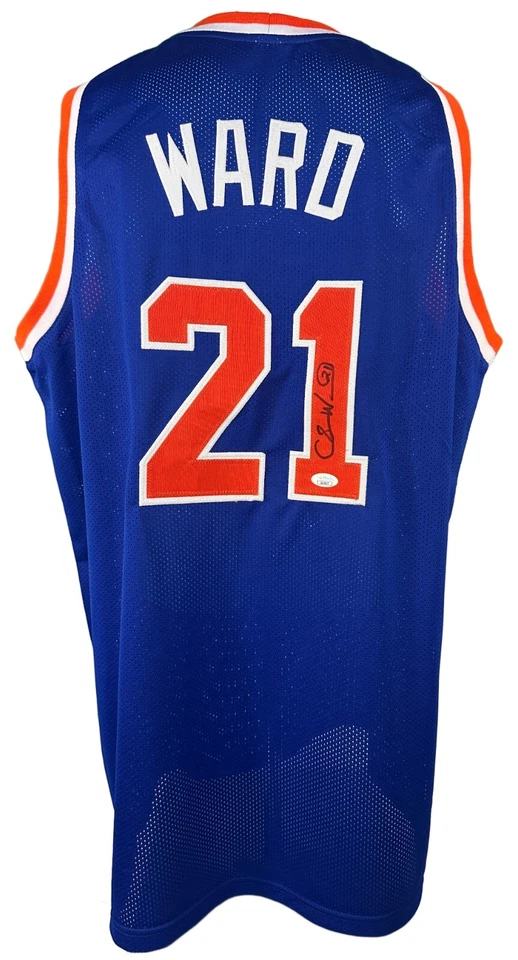 Charlie Ward autographed signed jersey NBA New York Knicks JSA COA - Image 1 of 4