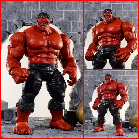 Marvel legends custom Red Hulk ****HEAD ONLY *** Cover