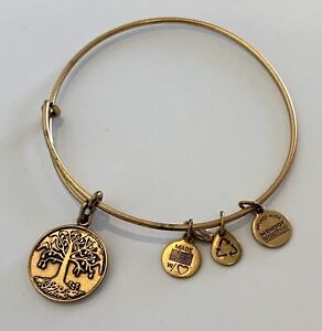 Alex and Ani (+) Energy Bronze Colored Tree of Life Bangle- PRE-OWNED