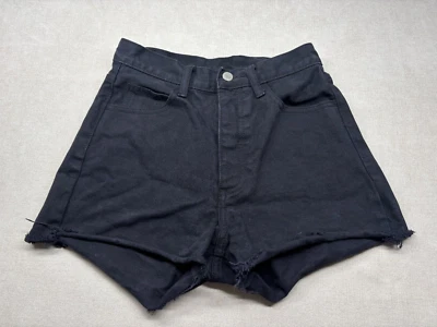 Pantalones Cortos J Galt Brandy Melville S Negros Denim Botón Mosca Foto 1 de 4