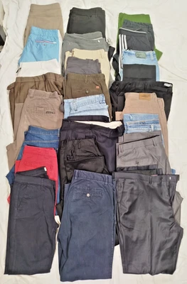 Lot 26 PANTALONS Jean Pantacourt Jogging Homme 32-46 Tommy Hilfiger Vetement F3 - Photo 1/4