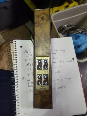 Buick LeSabre Limited 1979 89 1990 90 interruptor de ventana eléctrica principal fabricante original Foto 1 de 4