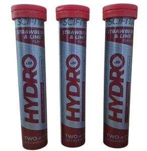 60 SCI-FIT Hydro + Electrolytes & Magnesium Hydration Strawberry & Lime Tablets - Picture 1 of 22