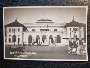 White Rock Pavilion Hastings Postcard C1925 Real Photo Advert Posters Sussex - Picture 1 of 2