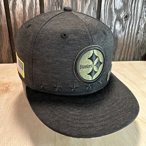 Sombrero Pittsburgh Steelers New Era 7 1/4 Saludo al Servicio 2020 Bandera Militar de Estados Unidos - Imagen 1 de 15