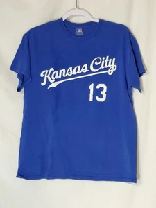 KC KANSAS CITY ROYALS Shirt Perez #13 MLB Ball Genuine Merch Crew Neck Adult M  - Picture 1 of 9