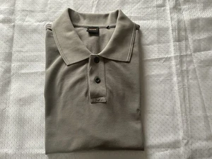 GREY HUGO BOSS POLO SHIRT IN COTTON PIQUÉ WITH LOGO DETAILS size 3XL - Picture 1 of 9