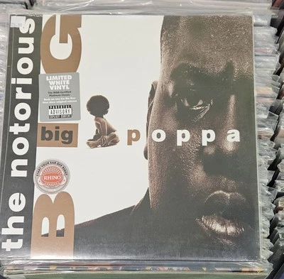 THE NOTORIOUS B.I.G. - BIG POPPA 12" SINGLE WHITE VINYL LP RHINO RECORDS - Image 1 of 2