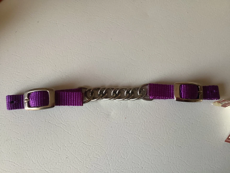 "Cadena de eslabones planos con correa de bordillo de nailon de alta resistencia Weaver, púrpura, 35-8025, 3 7/8""" Foto 1 de 4