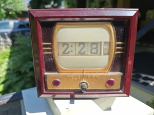 VINTAGE 1956 Model700 Clock - Numechron Tymeter Television Clock WORKING ? - Picture 1 of 12