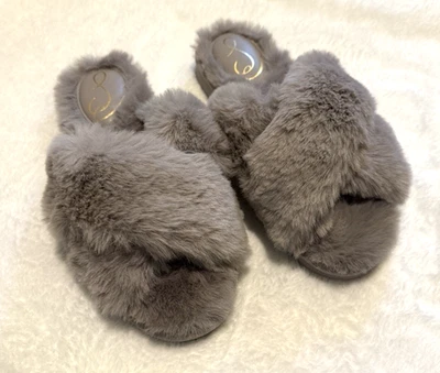 Zapatillas Sam Edelman Jeane Gris EE. UU. 8 Mujer Esponjosas Imitación Piel Interior Zapatos NUEVO Foto 1 de 4