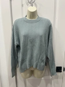 Felpa girocollo Abercrombie & Fitch Soft collezione A&F verde acqua taglia M - Foto 1 di 10