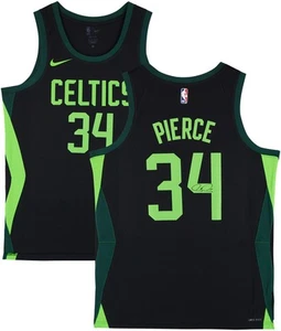 Paul Pierce Boston Celtics Autographed Nike Black 2024-25 City Swingman Jersey - Picture 1 of 5