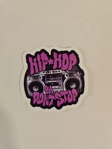 Hip Hop Ya Don't Stop Laptop Sticker / Retro Boombox Decal  - Bild 1 von 4