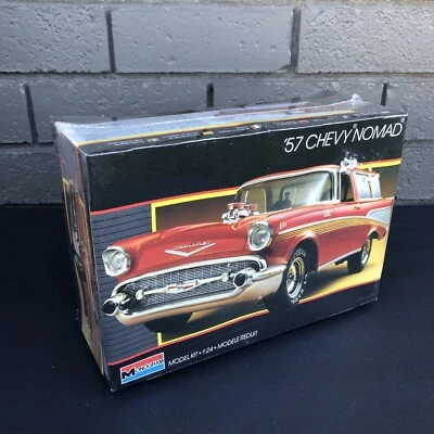 Vintage Monogram '57 Chevy Nomad Model Kit 2740 1/24 Red Wagon SEALED NEW 1995 - Image 1 of 4