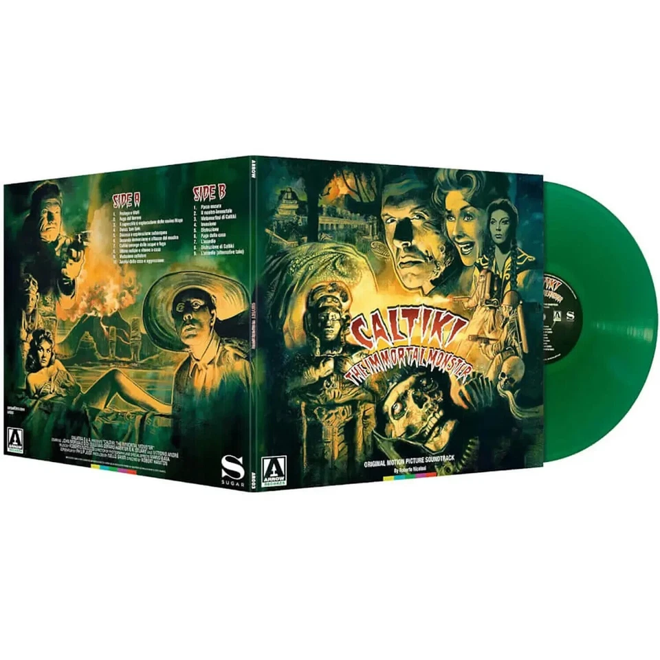 Nicolosi Caltiki The Immortal Monster Soundtrack Arrow Green Vinyl Record *New* Foto 1 de 1