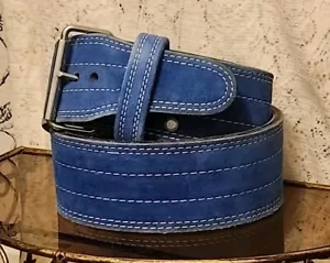 Weightlifting Leather Belt 4" Wide, 59"-45", ½" Thick Training Fitness Power - Picture 1 of 2