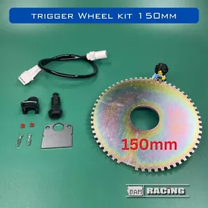 150mm Trigger Wheel & Sensor Kit 60-2 Maxxecu Megasquirt Syvecs SEN8D 40mm ID - Picture 1 of 5