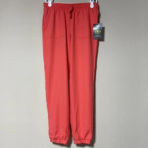 Athletic Works Girls Coral Colored Pants Size L (10-12). Drawstring W/ Pockets. - Picture 1 of 6
