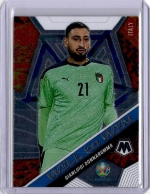2021 Panini Mosaic UEFA Euro 2020 Gianluigi Donnarumma #11 Will to Win Italy - Image 1 of 2