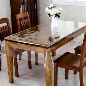 Kuber Industries Transparent Dining Table Cover 6 Seater - 60x90 inch - Picture 1 of 6