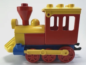 Vintage 1983 LEGO Duplo Steam Locomotive Engine Red - Picture 1 of 7