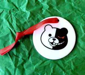 Danganronpa Monokuma Gesicht Anime Weihnachtsschmuck, Personalisierung tolles Geschenk - Bild 1 von 2