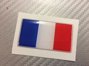 Aufkleber Flagge 3D Resin FRANKREICH 45 x 25 mm. - Bild 1 von 1