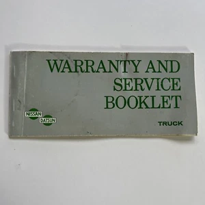 Nissan Datsun Truck Warranty & Service Booklet Homer Cabstar E20 Van 620 Ute - Bild 1 von 12