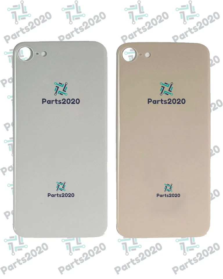 Posteriore Copri Batteria per Apple IPHONE 8 Grande Fotocamera Foro con Adesivo - Immagine 1 di 1