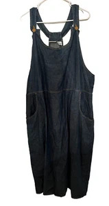 Vermont Country Store 4 Jahreszeiten Denim Maxikleid/Pullover Taschen Größe 2X - Bild 1 von 3