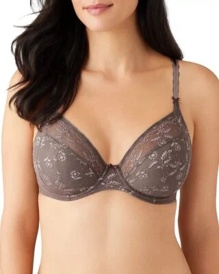 New Wacoal 855433 Lifted in Luxury Uplift UW Full Coverage Bra Cappuccino 42DD - Image 1 of 4