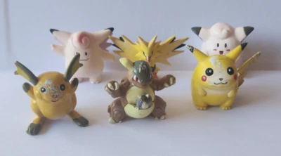 Tomy Pokemon x6 Clefairy 1999, Clefable, Moose, Pikachu, Raichu, Kangama, Galura Foto 1 de 4