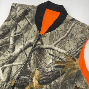 Winchester Fleece Vest Men L Camouflaged Reversible Hunting Outdoors Gorpcore - Picture 1 of 12