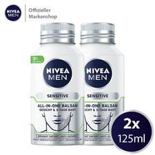 2x125ml NIVEA MEN Sensitive all-in-one Balsam & 3-Tage Bart - After Shave 